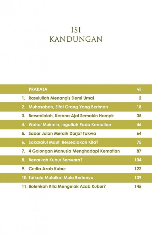 Nota Ajal Seorang Mukmin