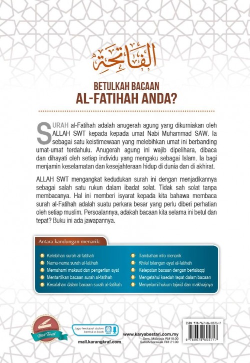 Betulkah Bacaan Al-Fatihah Anda?