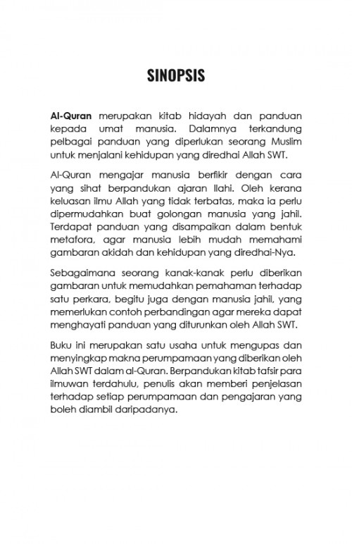 Kiasan Tuhan Dalam Al-Quran - Dr Muhammad Arif Musa