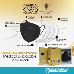 Karangkraf KN95 Medical Protective Face Mask  (10pcs, Earloop) -