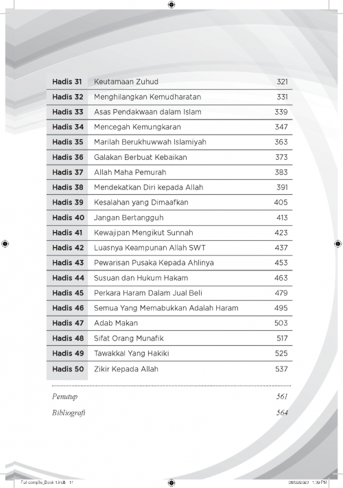 KARYA BESTARI AL-Kafi Syarah Hadis 40 & Tatmim AL-Kafi (Edisi KE