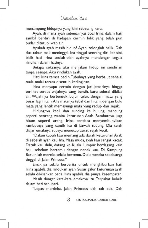 NOVEL Cinta Semanis Carrot Cake