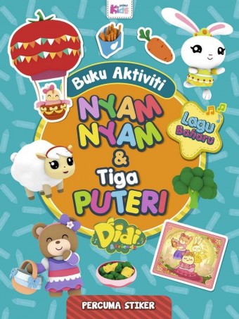 Buku Aktiviti Didi & Friends: Nyam-nyam & Tiga Puteri (Stiker)