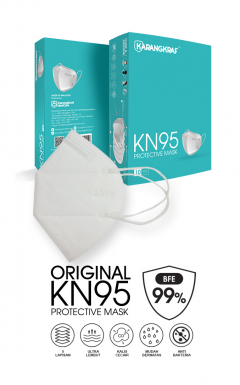 Karangkraf KN95 Face Mask 5ply (10pcs, Earloop) - White