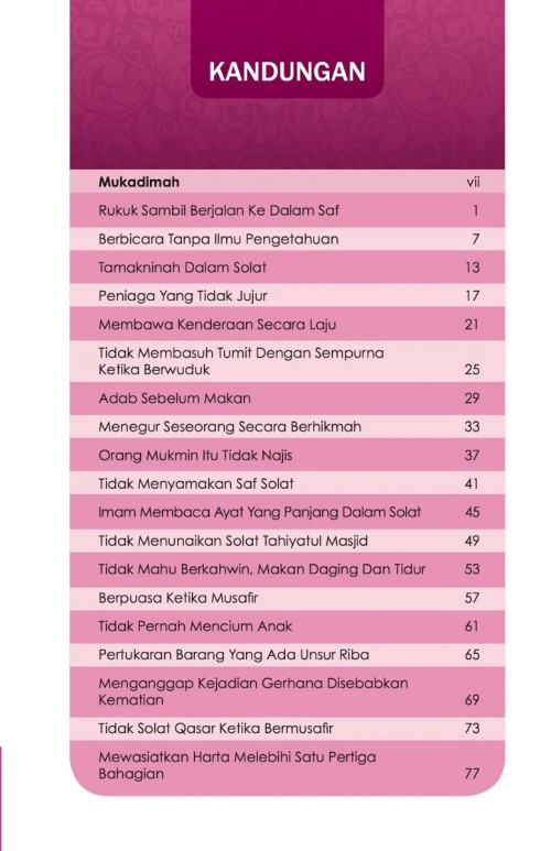 AGAMA 40 Kisah Teguran Rasulullah Buat Umat