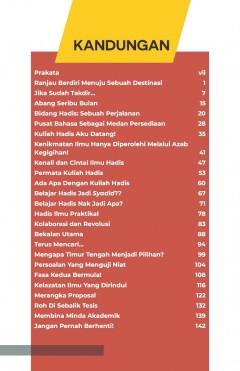 AGAMA Ada Apa Dengan Kuliah Hadis