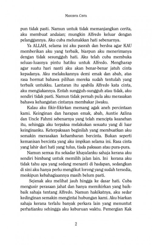 NOVEL Manisnya Cinta