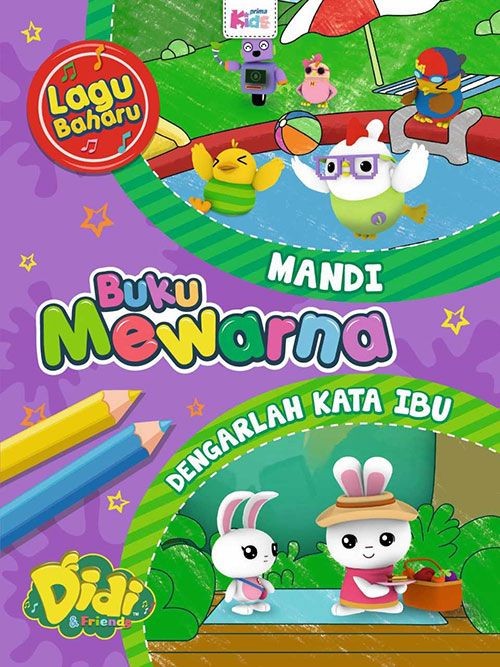 Buku Mewarna Didi & Friends: Mandi & Dengarlah Kata Ibu