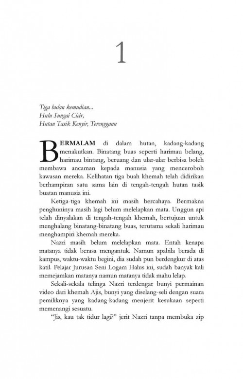 Novel Seram: Margasatwa I