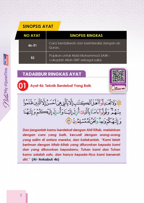 MQT21 Nota My #QURANTIME Juzuk 21