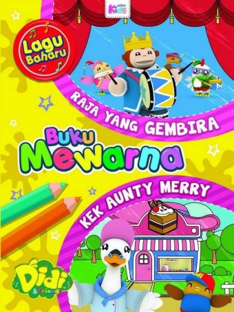 Buku Mewarna Didi & Friends : Raja Yang Gembira & Kek Aunty Merr