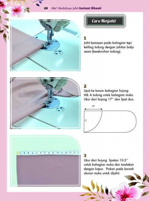 VARIASI Oh! Mudahnya Jahit Instant Shawl