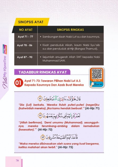 MQT14 Nota My #Qurantime Juzuk 14