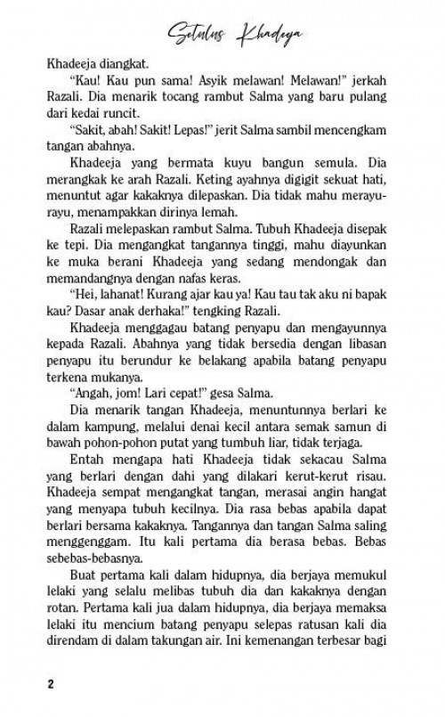 NOVEL Setulus Khadeeja