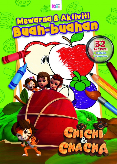 Chichi & Chacha : Warna Aktiviti - Buah Buahan